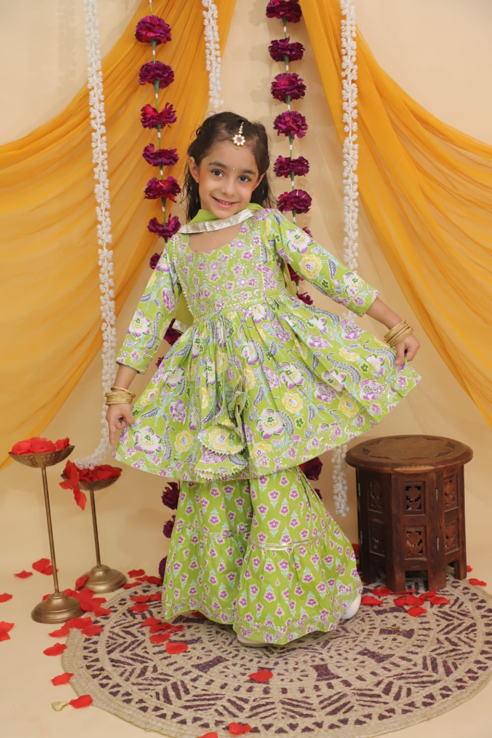 STYLISH PEPLUM SHARARA WITH DUPATTA