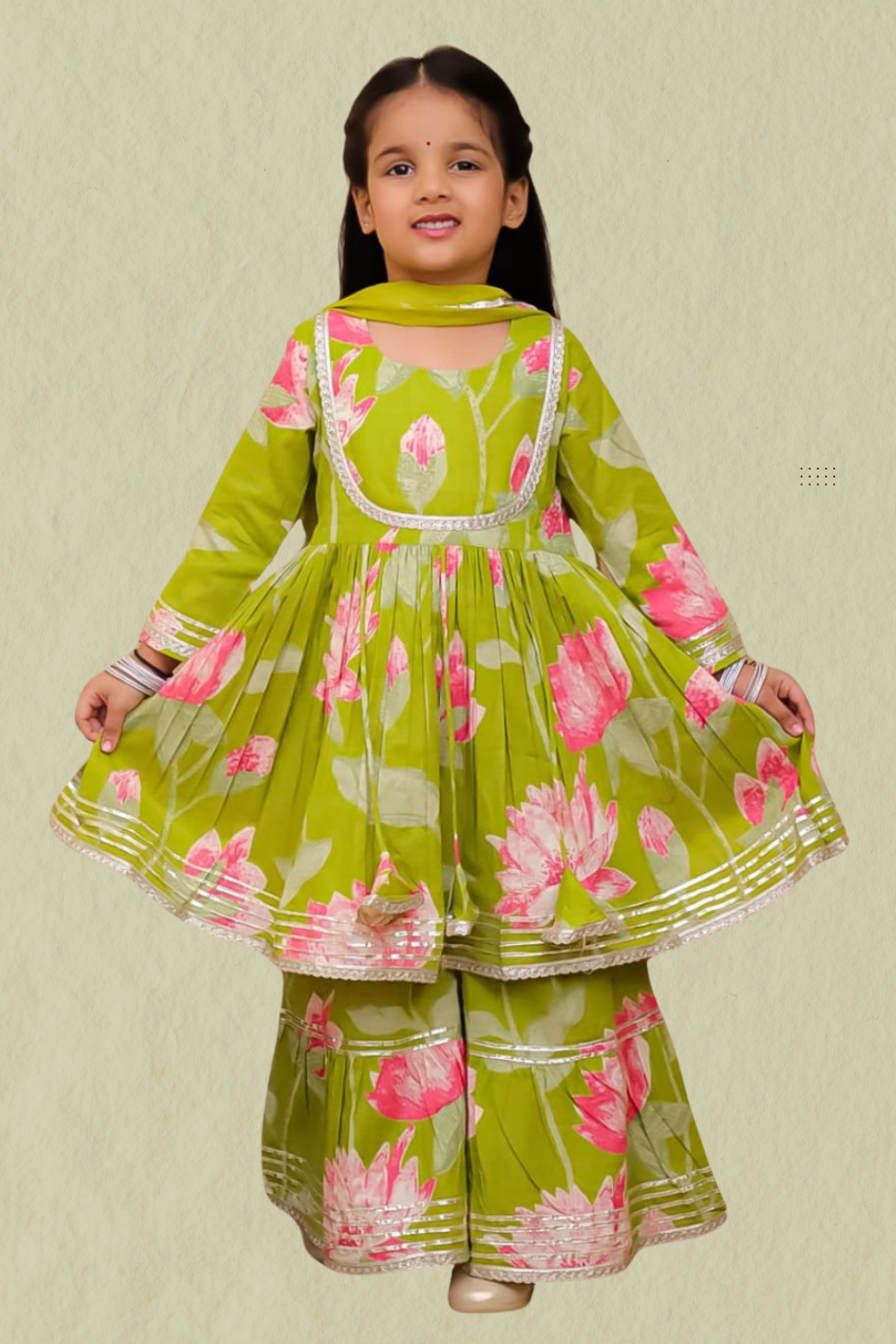 FROCK STYLE SHARARA WITH DUPATTA