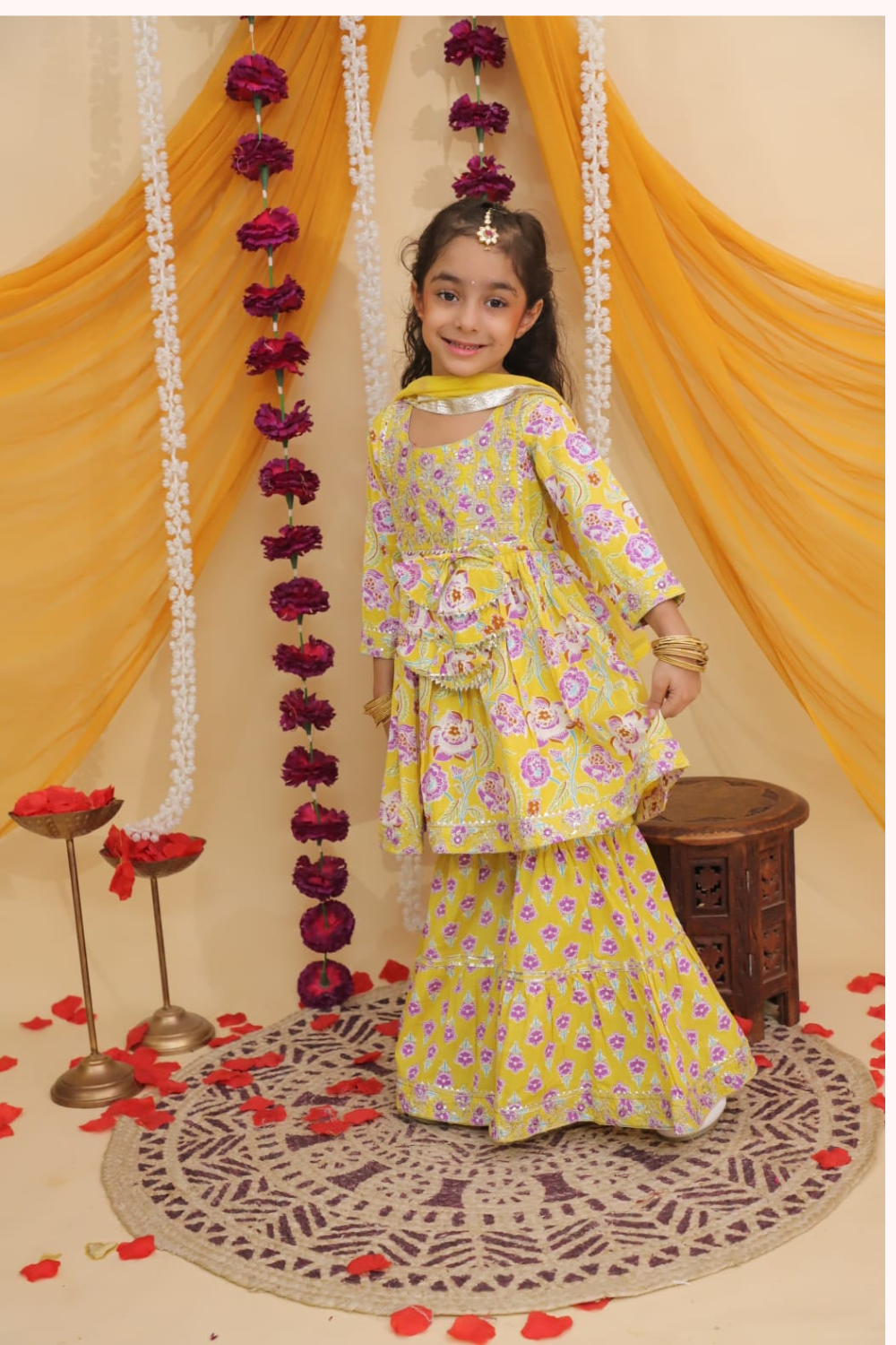 STYLISH PEPLUM SHARARA WITH DUPATTA