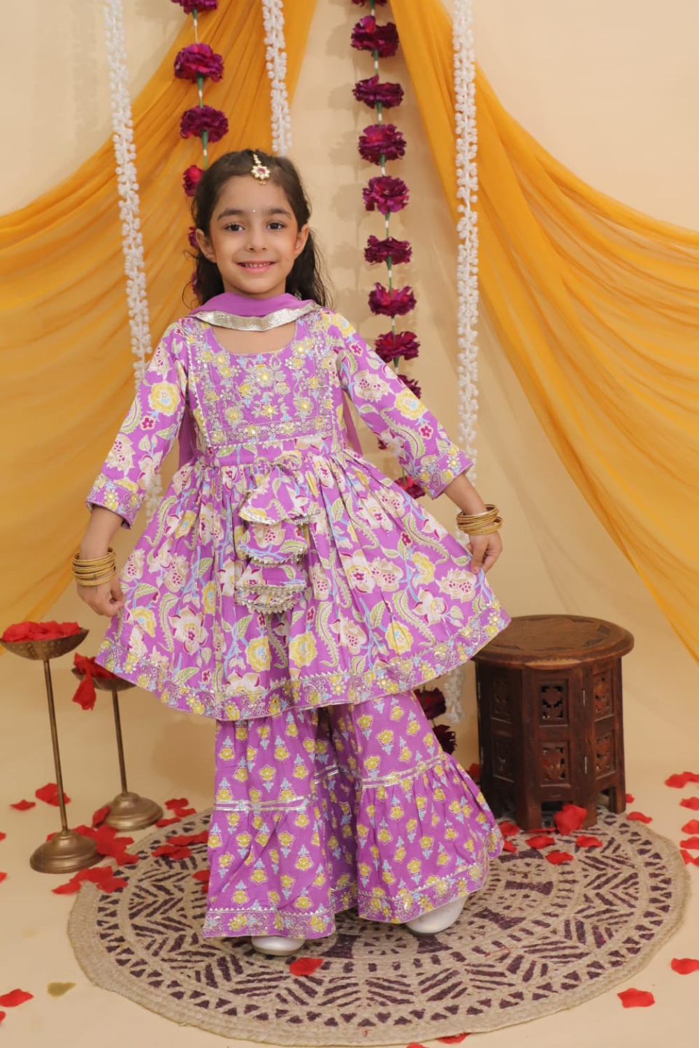 STYLISH PEPLUM SHARARA WITH DUPATTA