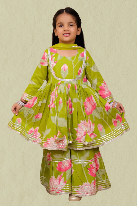 FROCK STYLE SHARARA WITH DUPATTA