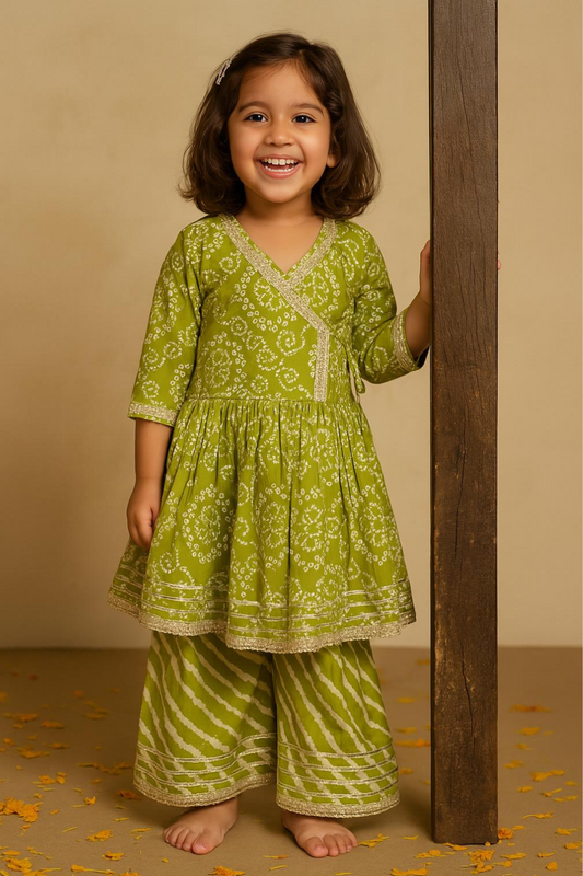 ANGRAKHA TOP WITH SHARARA & DUPATTA