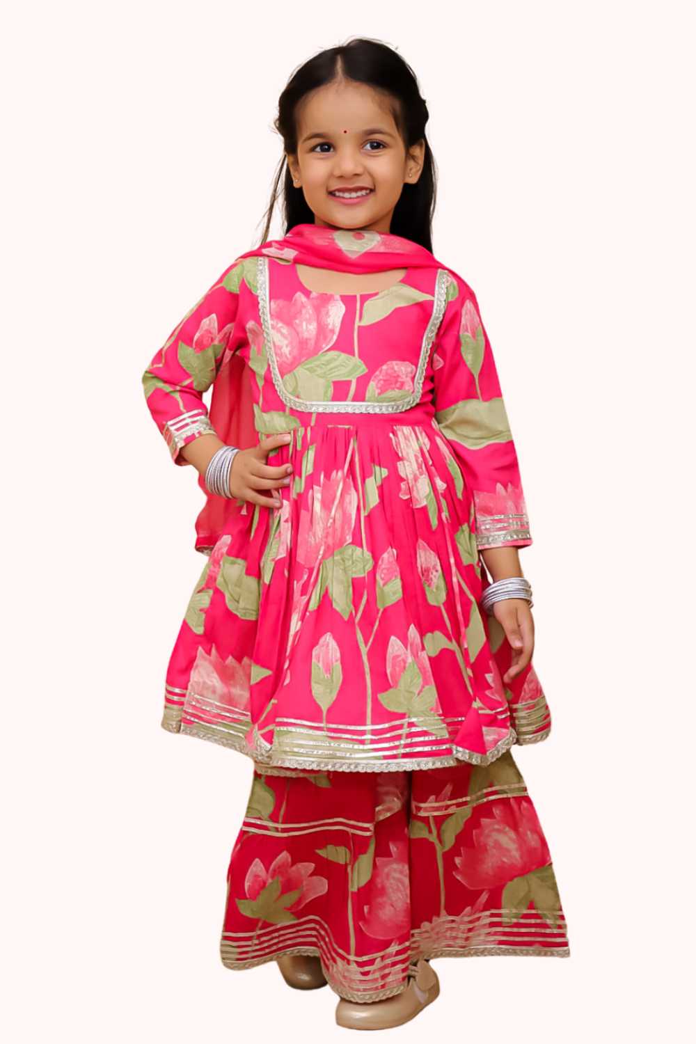 FROCK STYLE SHARARA WITH DUPATTA