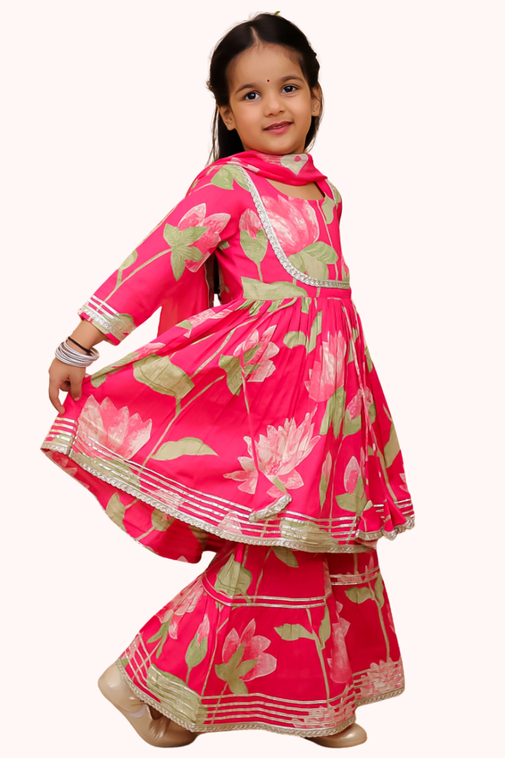 FROCK STYLE SHARARA WITH DUPATTA